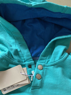 New $210 Armani Junior Boys Sweater Jacket Teal 10Y