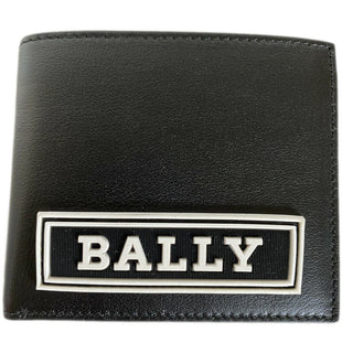 NEU MIT ETIKETT BALLY Bifold Bollen Herren-Geldbörse aus echtem Leder in Schwarz 6228985