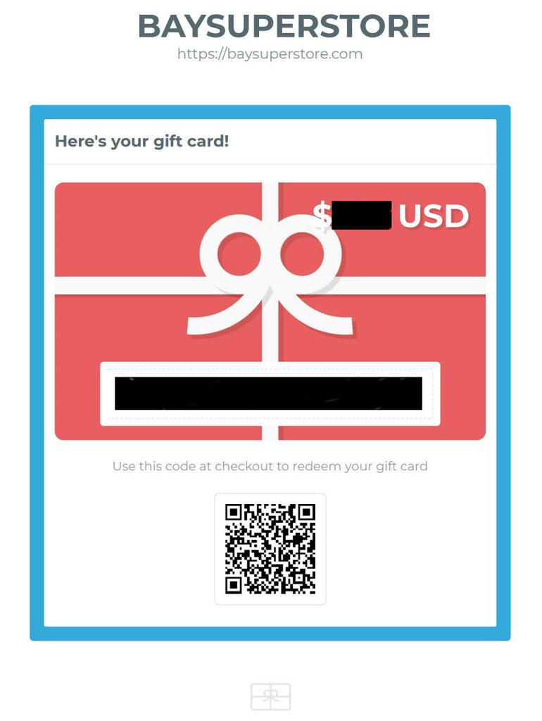 GIFT CARD - BAYSUPERSTORE