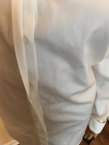 NWT $598 Gucci Women's Optical White Dress Shirt 44 Made in Italy - BAYSUPERSTORE