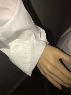 NWT $598 Gucci Women's Optical White Dress Shirt 44 Made in Italy - BAYSUPERSTORE